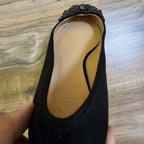 🎉HOST PICK🎉 Tory Burch Vanessa Flat Soho Luxe Suede Grosgrain Flats - Picture 6 of 10